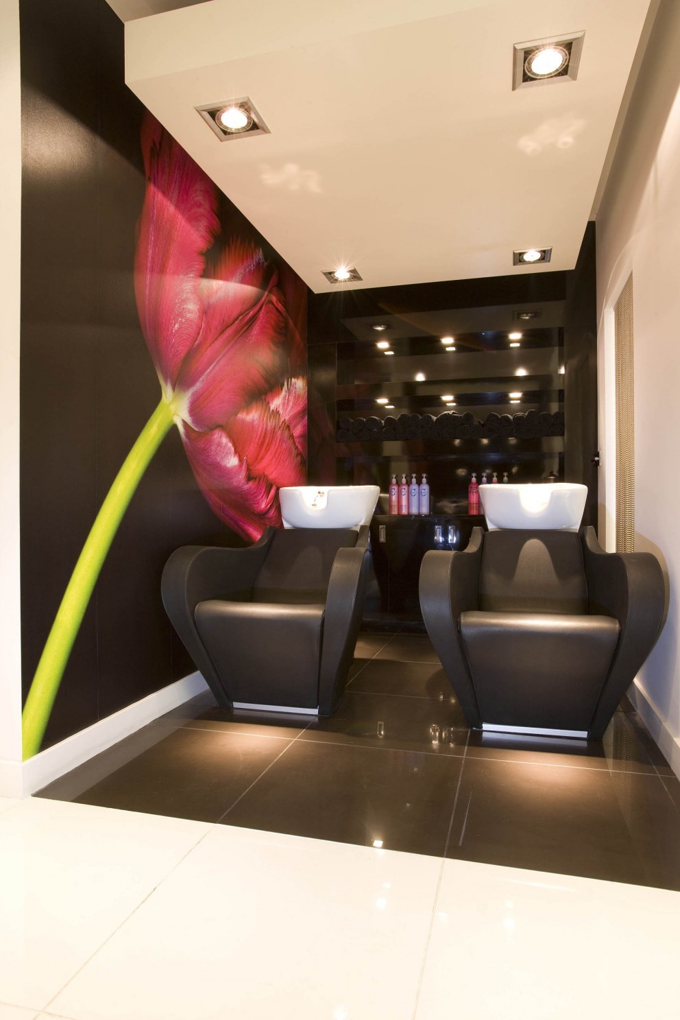 Royston Blythe, Hair Salon, Compton | Backwash Area | Interior Designers